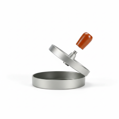 Hamburger Meat Press Patty Maker Stainless Steel Hamburger Mold Non-Stick Burger Meat Maker with 100 Patty Papers Kitchen Grill